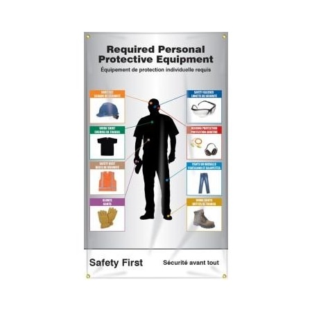 Accuform CONSTRUCTION SITE PPEID SIGN FBMBR409 FBMBR409